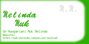 melinda muk business card